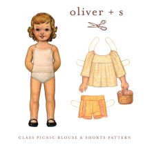 Class Picnic Blouse and Shorts 6m-4yrs: Digital