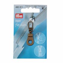 Prym Zip Puller | Antique Brass Eyelet | 482411