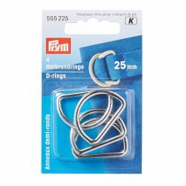 Prym Metal D-Rings | Silver | 20mm, 25mm, 30mm, 40mm