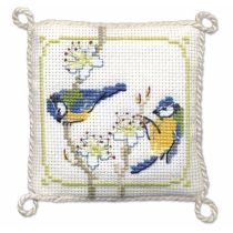 Bluetits Pincushion Cross Stitch Kit