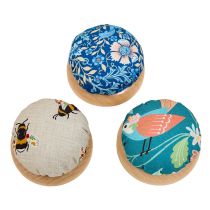 Hobby Gift Pin Cushion with Wooden Base | Sewing | Haberdashery