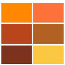 Spectrum Solids Fat Quarter Bundle: Jupiter Orange | Quilting Cotton