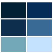 Spectrum Solids Fat Quarter Bundle: Neptune Blue | Quilting Cotton