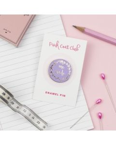 ME MADE Lilac Enamel Pin | Kits & Gifts | Backstitch