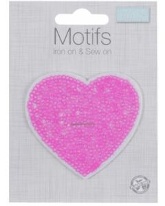 Motif: Pink Heart | Patch Embellishments | Backstitch