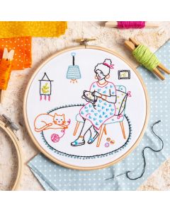 Wonderful Women 'Relax' Embroidery Kit | Hawthorn Handmade | Backstitch