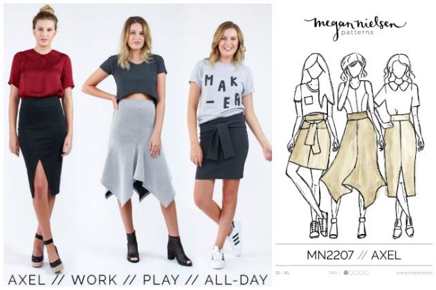 Megan Nielsen Axel Skirt and Sudley Dress and Blouse