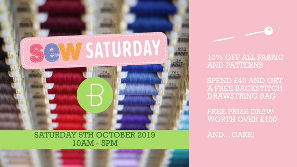 Sew Saturday at Backstitch on 5th October
