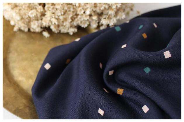 Atelier Brunette Shine Night and Tabby Viscose Fabrics