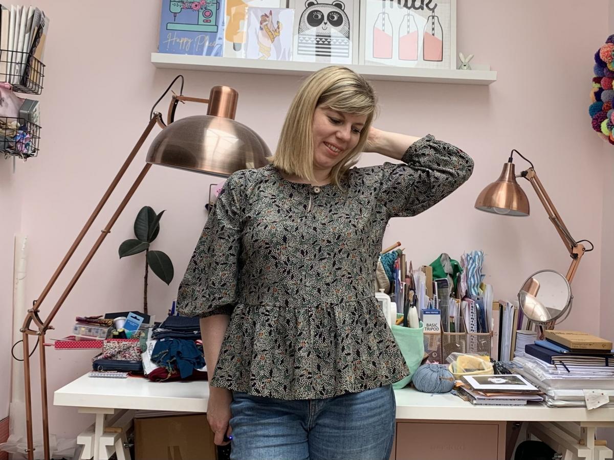 Ambassador Post: Gemma’s Sew House Seven Romey Gathered Top in Atelier Brunette