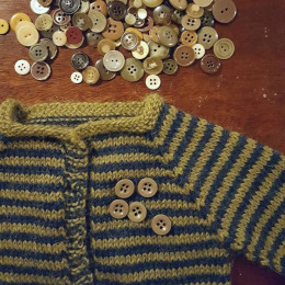 Knitted Jumper and Buttons
