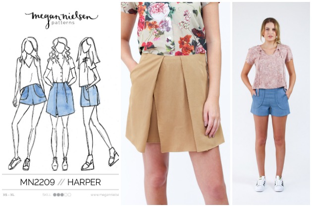 Megan Nielsen Harper Shorts and Skort sewing pattern